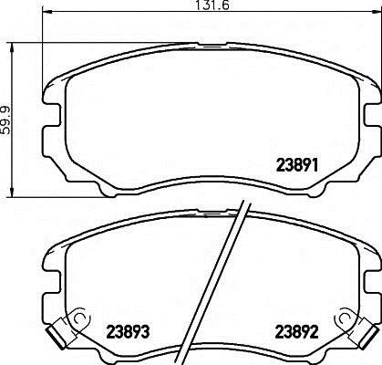 Koreastar KBPH-006 Front disc brake pads, set KBPH006: Buy near me in Poland at 2407.PL - Good price!