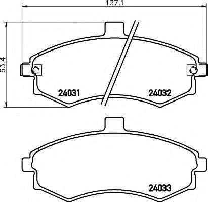 Koreastar KBPH-123 Front disc brake pads, set KBPH123: Buy near me in Poland at 2407.PL - Good price!