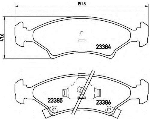 Koreastar KBPK-004 Front disc brake pads, set KBPK004: Buy near me in Poland at 2407.PL - Good price!