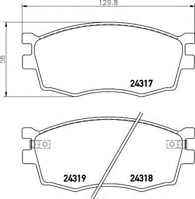 Koreastar KBPK-031 Front disc brake pads, set KBPK031: Buy near me in Poland at 2407.PL - Good price!