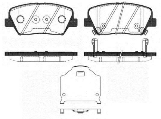 Koreastar KBPK-112 Гальмівні колодки передні, комплект KBPK112: Приваблива ціна - Купити у Польщі на 2407.PL!