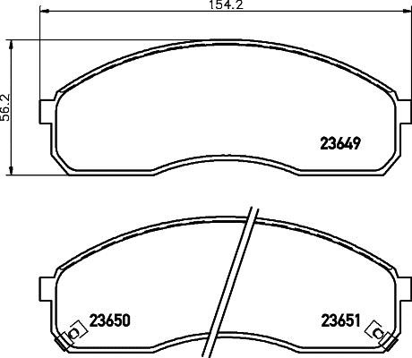 Koreastar KBPK-044 Rear disc brake pads, set KBPK044: Buy near me in Poland at 2407.PL - Good price!