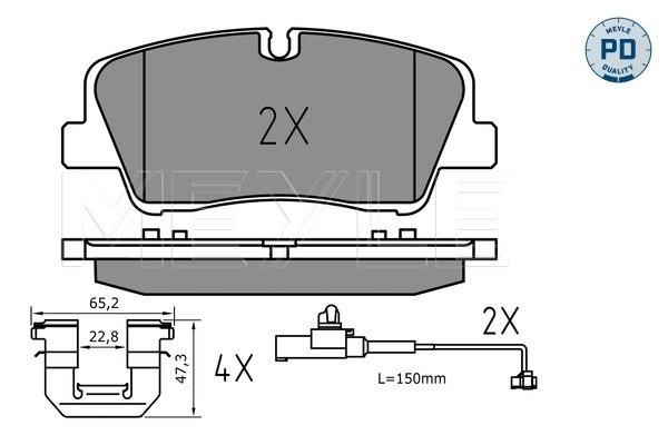 Meyle 025 223 7017/PD Brake Pad Set, disc brake 0252237017PD: Buy near me in Poland at 2407.PL - Good price!