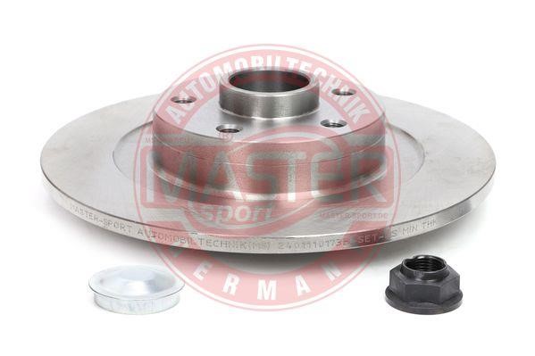 Master-sport 2401110173BPCSMS Rear brake disc, non-ventilated 2401110173BPCSMS: Buy near me at 2407.PL in Poland at an Affordable price!