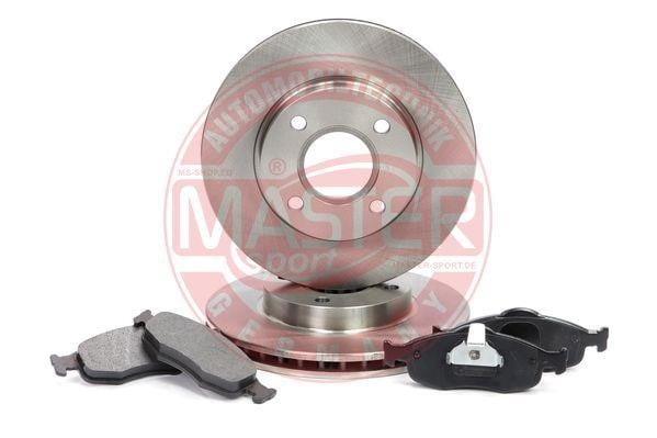 Master-sport 202401200 Front ventilated brake discs with pads, set 202401200: Buy near me in Poland at 2407.PL - Good price!