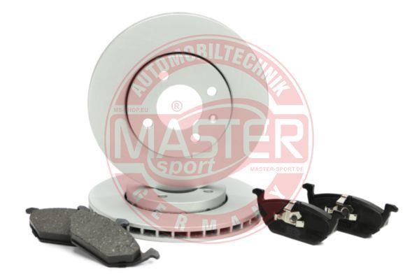 Master-sport 202202810 Front ventilated brake discs with pads, set 202202810: Buy near me in Poland at 2407.PL - Good price!