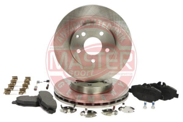 Master-sport 202801760 Front ventilated brake discs with pads, set 202801760: Buy near me in Poland at 2407.PL - Good price!