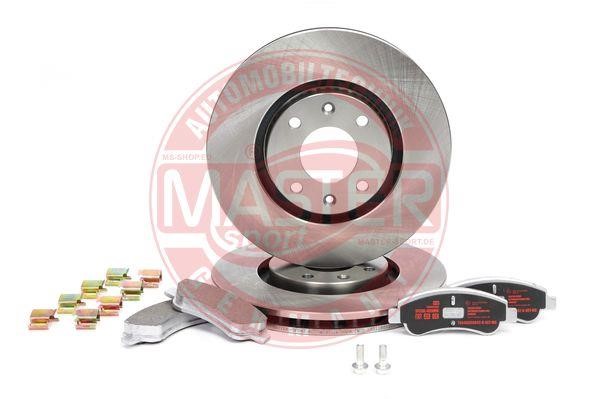 Master-sport 202601201 Front ventilated brake discs with pads, set 202601201: Buy near me in Poland at 2407.PL - Good price!