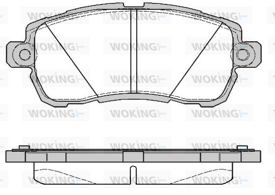 Woking P16283.00 Гальмівні колодки, комплект P1628300: Купити у Польщі - Добра ціна на 2407.PL!
