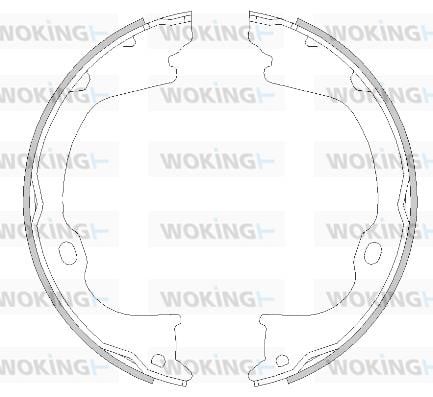 Woking Z4282.01 Parking brake shoes Z428201: Buy near me at 2407.PL in Poland at an Affordable price!