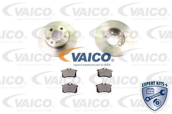 Vaico V1090002 Brake discs with pads rear non-ventilated, set V1090002: Buy near me in Poland at 2407.PL - Good price!