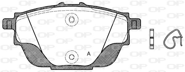 Open parts BPA155700 Brake Pad Set, disc brake BPA155700: Buy near me in Poland at 2407.PL - Good price!