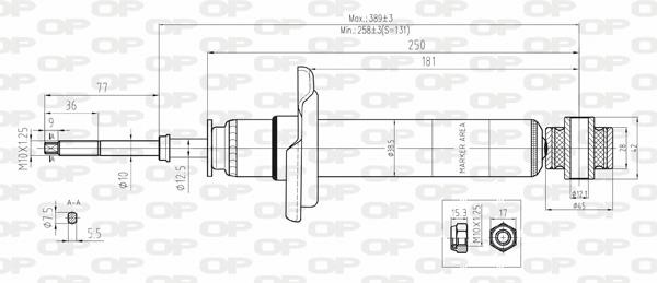 Open parts SAB8102.32 Амортизатор подвески задний газомасляный SAB810232: Отличная цена - Купить в Польше на 2407.PL!