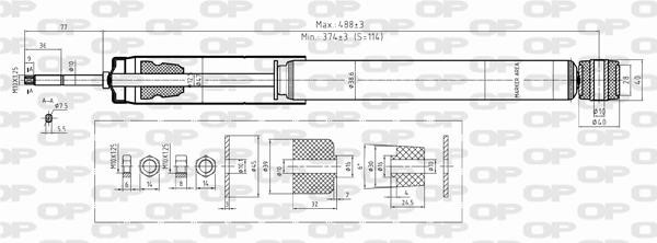 Open parts SAB8042.32 Gasöl-Federdämpfer hinten SAB804232: Kaufen Sie zu einem guten Preis in Polen bei 2407.PL!