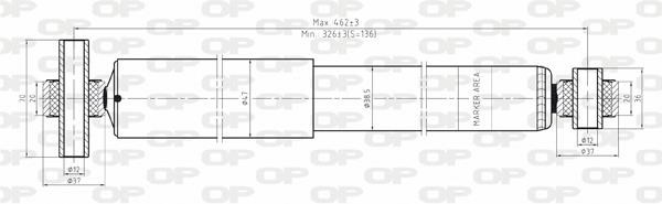 Open parts SAB8120.32 Амортизатор підвіскі задній газомасляний SAB812032: Приваблива ціна - Купити у Польщі на 2407.PL!