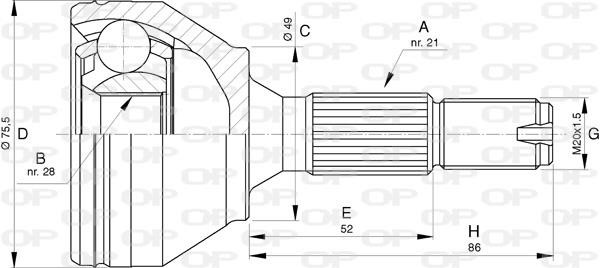 Open parts CVJ5745.10 Joint Kit, drive shaft CVJ574510: Buy near me in Poland at 2407.PL - Good price!