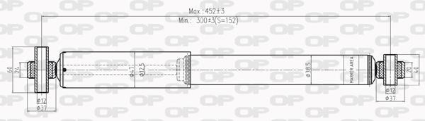 Open parts SAB8204.32 Амортизатор подвески задний газомасляный SAB820432: Отличная цена - Купить в Польше на 2407.PL!
