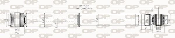 Open parts SAB8264.32 Rear oil and gas suspension shock absorber SAB826432: Buy near me in Poland at 2407.PL - Good price!