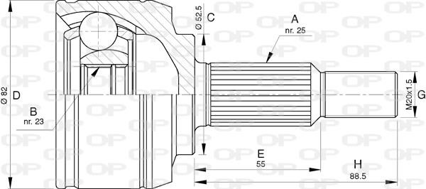 Open parts CVJ5765.10 Joint Kit, drive shaft CVJ576510: Buy near me in Poland at 2407.PL - Good price!