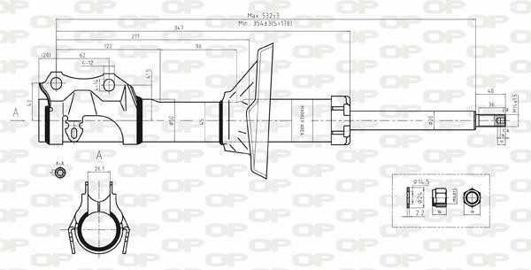 Open parts SAB8167.31 Gasöl-Federdämpfer vorne SAB816731: Kaufen Sie zu einem guten Preis in Polen bei 2407.PL!