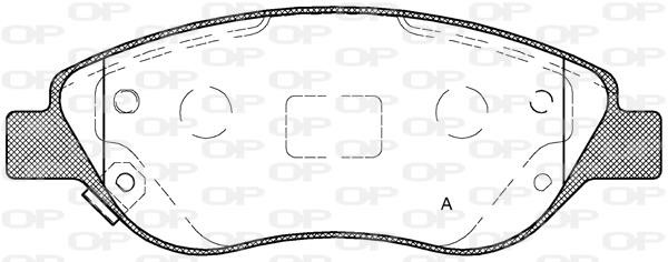 Open parts BPA0860.12 Тормозные колодки дисковые, комплект BPA086012: Отличная цена - Купить в Польше на 2407.PL!