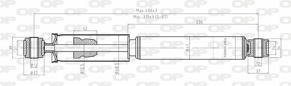 Open parts SAB8088.32 Амортизатор підвіскі задній газомасляний SAB808832: Приваблива ціна - Купити у Польщі на 2407.PL!