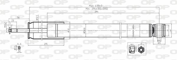 Open parts SAB8093.32 Амортизатор підвіскі задній газомасляний SAB809332: Приваблива ціна - Купити у Польщі на 2407.PL!