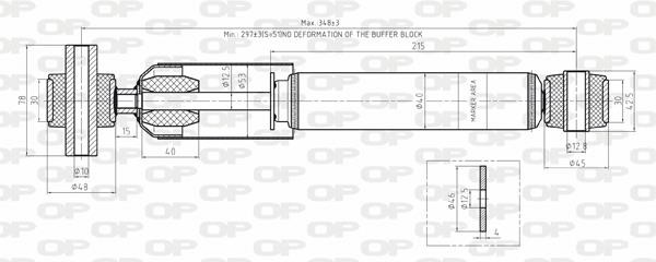 Open parts SAB8136.32 Амортизатор подвески задний газомасляный SAB813632: Отличная цена - Купить в Польше на 2407.PL!