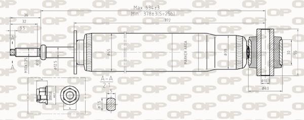 Open parts SAB8259.32 Амортизатор підвіскі задній газомасляний SAB825932: Приваблива ціна - Купити у Польщі на 2407.PL!