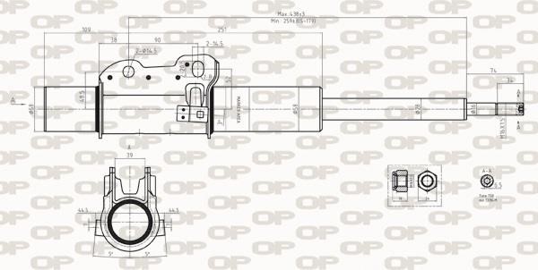 Open parts SAB8265.31 Амортизатор підвіски передній газомасляний SAB826531: Приваблива ціна - Купити у Польщі на 2407.PL!