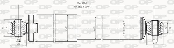 Open parts SAB8249.12 Амортизатор подвески задний масляный SAB824912: Отличная цена - Купить в Польше на 2407.PL!