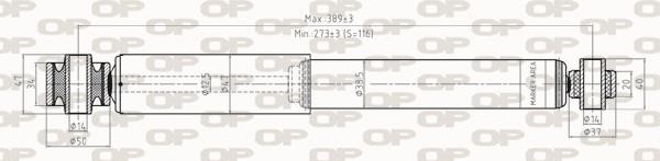 Open parts SAB8286.32 Амортизатор подвески задний газомасляный SAB828632: Отличная цена - Купить в Польше на 2407.PL!