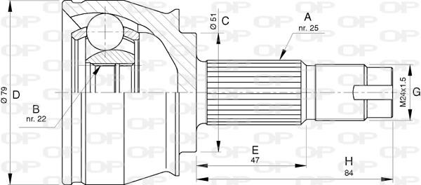 Open parts CVJ5778.10 Joint Kit, drive shaft CVJ577810: Buy near me in Poland at 2407.PL - Good price!