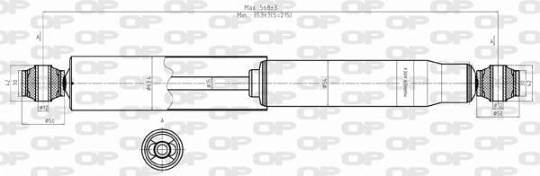 Open parts SAB8287.32 Rear oil and gas suspension shock absorber SAB828732: Buy near me in Poland at 2407.PL - Good price!