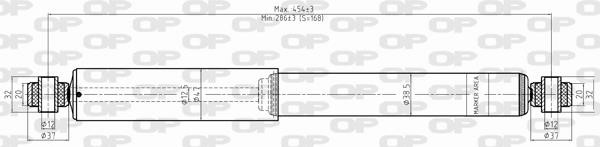 Open parts SAB8332.32 Амортизатор подвески задний газомасляный SAB833232: Купить в Польше - Отличная цена на 2407.PL!