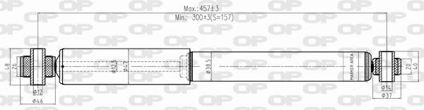 Open parts SAB8337.32 Rear oil and gas suspension shock absorber SAB833732: Buy near me in Poland at 2407.PL - Good price!