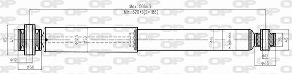 Open parts SAB8483.32 Амортизатор подвески задний газомасляный SAB848332: Купить в Польше - Отличная цена на 2407.PL!