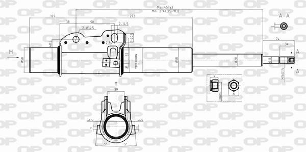 Open parts SAB8416.31 Амортизатор підвіски передній газомасляний SAB841631: Приваблива ціна - Купити у Польщі на 2407.PL!