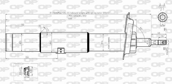 Open parts SAB8343.31 Front right gas oil shock absorber SAB834331: Buy near me in Poland at 2407.PL - Good price!