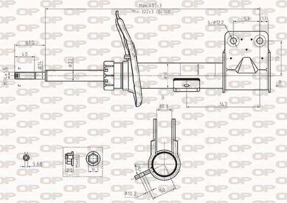 Open parts SAB8481.31 Amortyzator gazowo-olejowy przód, prawy SAB848131: Dobra cena w Polsce na 2407.PL - Kup Teraz!