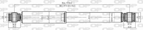 Open parts SAB8539.32 Амортизатор подвески задний газомасляный SAB853932: Отличная цена - Купить в Польше на 2407.PL!