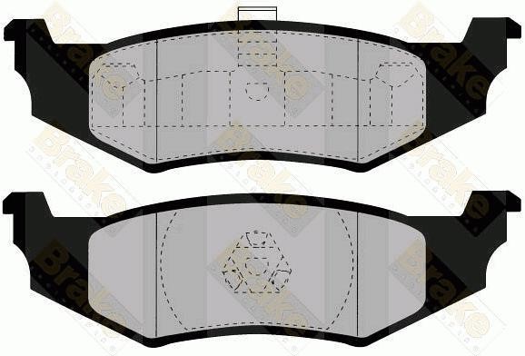 Brake engineering PA1331 Тормозные колодки дисковые, комплект PA1331: Отличная цена - Купить в Польше на 2407.PL!