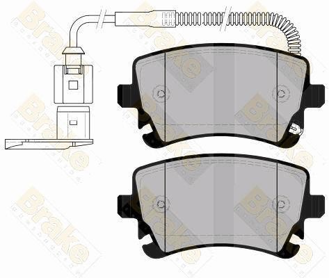 Brake engineering PA1571 Гальмівні колодки, комплект PA1571: Приваблива ціна - Купити у Польщі на 2407.PL!