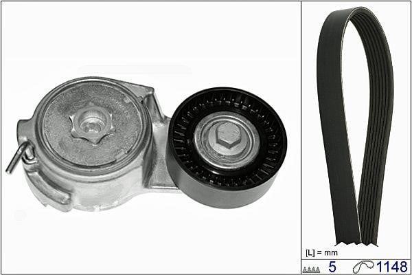 Hepu 20-1808 Drive belt kit 201808: Buy near me at 2407.PL in Poland at an Affordable price!