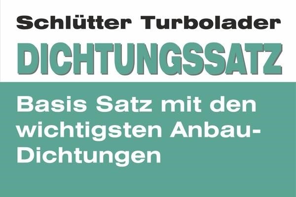 Schlutter DISA10346 Комплект монтажний турбіни DISA10346: Приваблива ціна - Купити у Польщі на 2407.PL!