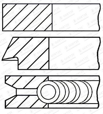 Goetze 08-960207-00 Zestaw pierscieni tloka, 0,50mm 0896020700: Dobra cena w Polsce na 2407.PL - Kup Teraz!