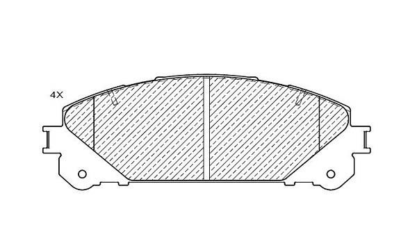 Klaxcar France 24942Z Brake Pad Set, disc brake 24942Z: Buy near me in Poland at 2407.PL - Good price!