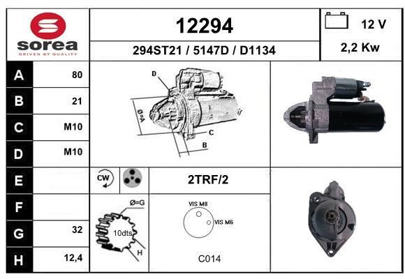 EAI 12294 Starter 12294: Buy near me in Poland at 2407.PL - Good price!
