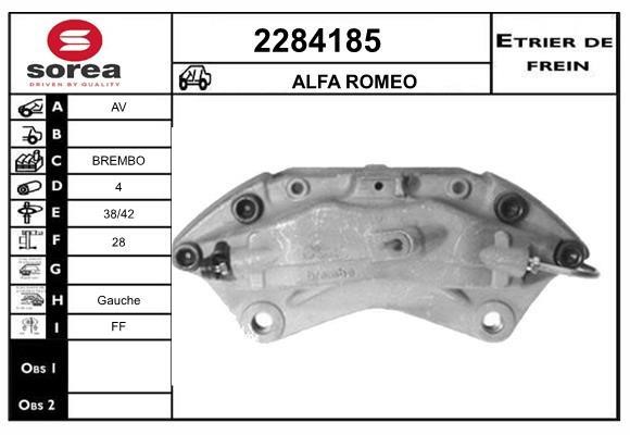 EAI 2284185 Brake caliper 2284185: Buy near me in Poland at 2407.PL - Good price!