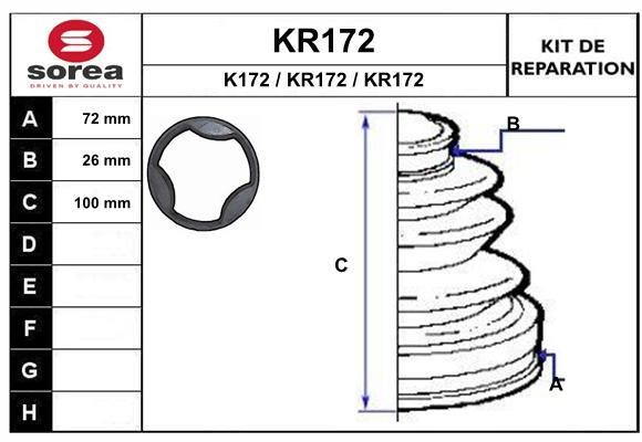 EAI KR172 Комплект пилозахисний, приводний вал KR172: Приваблива ціна - Купити у Польщі на 2407.PL!
